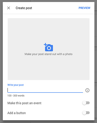 how to create google post